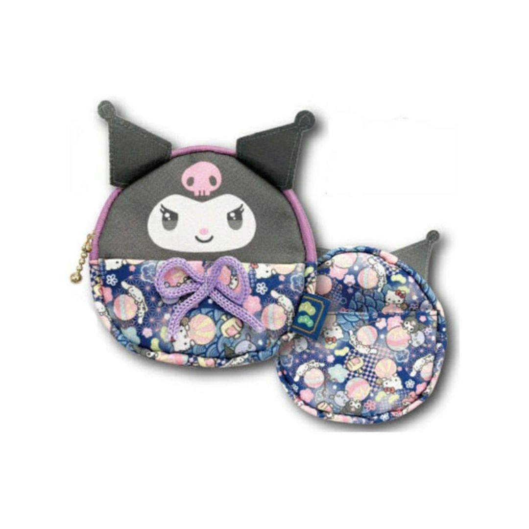 Sanrio - Kuromi  - Japanese Patterns Small Pouch image 0