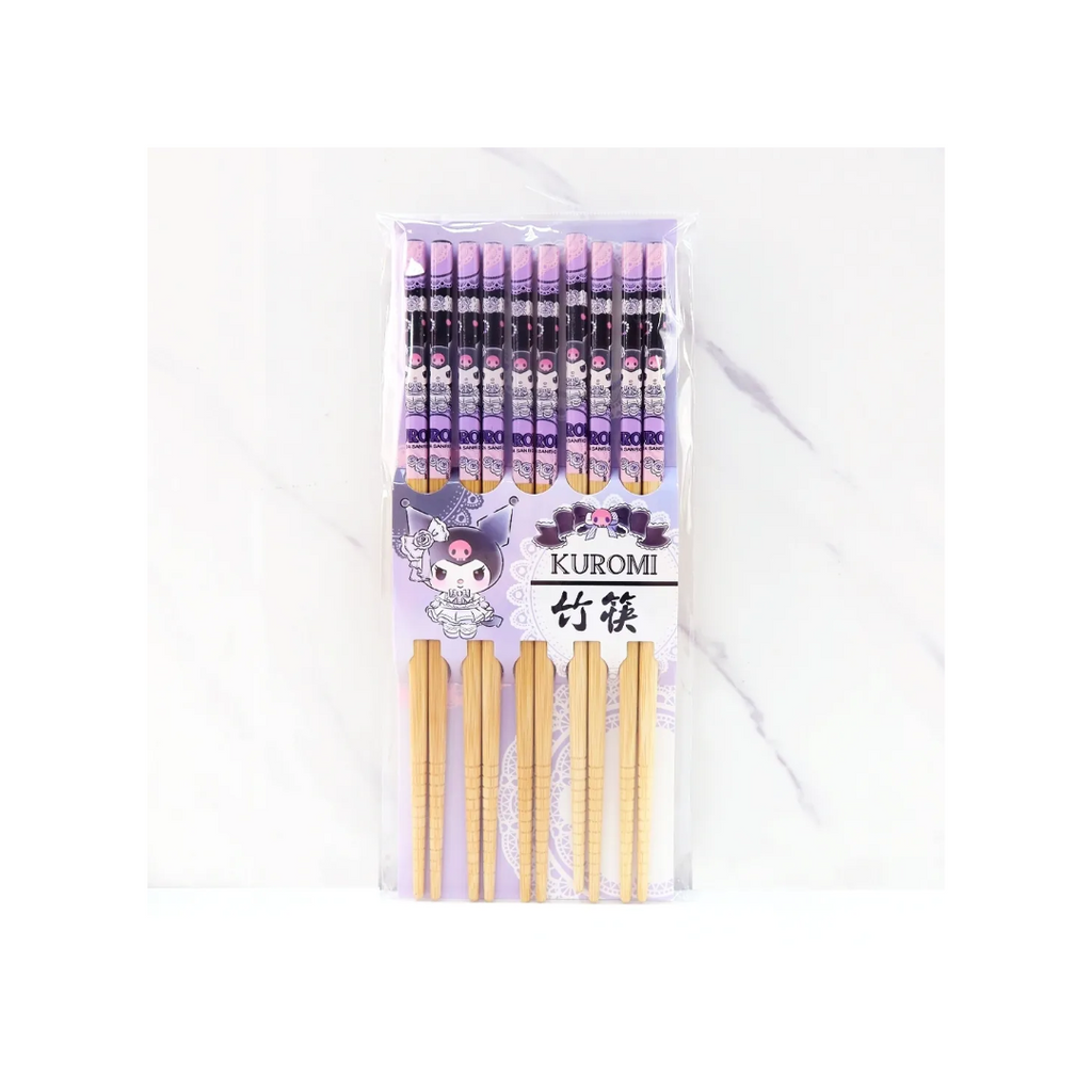 Sanrio - Kuromi - Bamboo Chopsticks (5 pairs) image 2