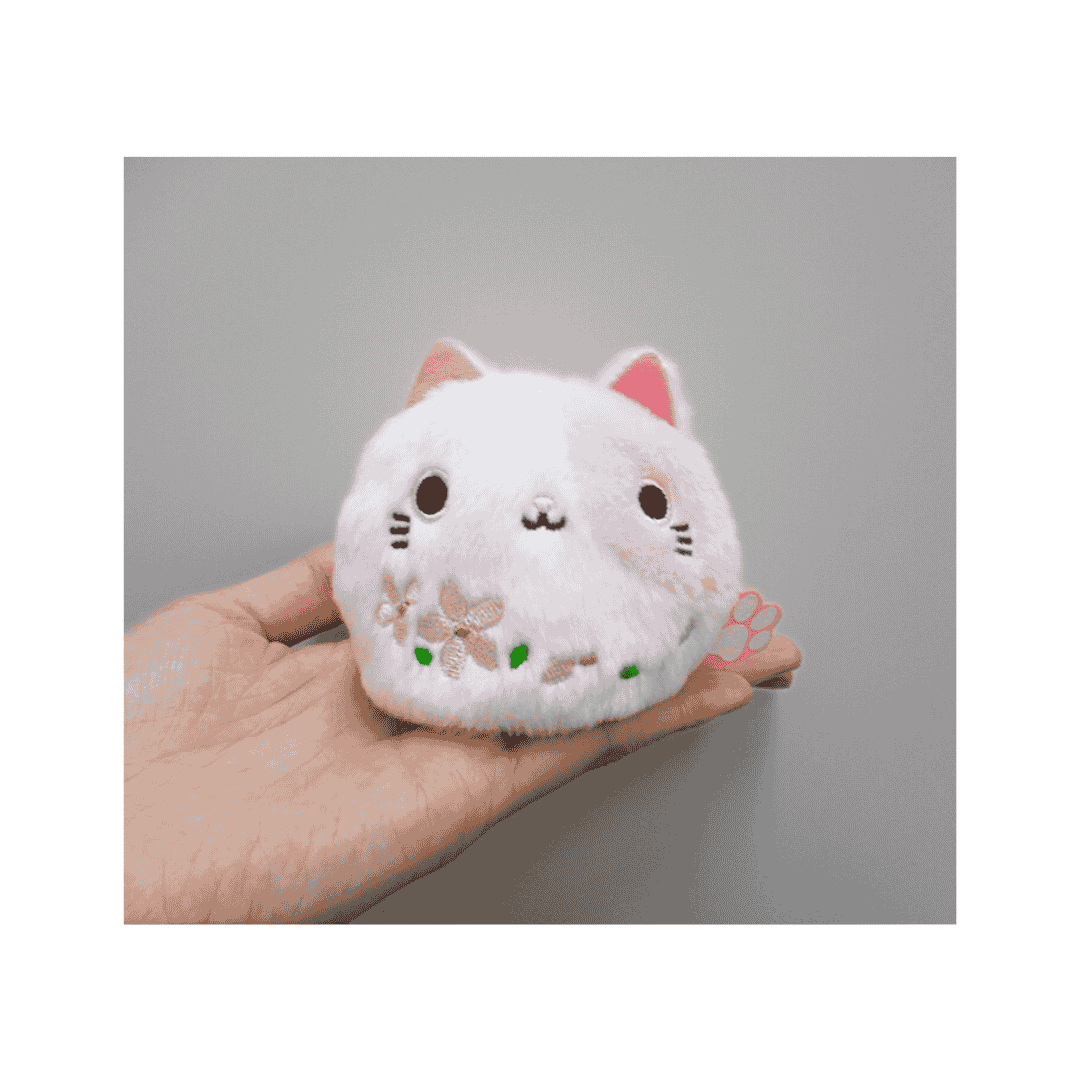 Mike Sakura Cat 3" Dumpling Beans Bag Plush Toy image 1