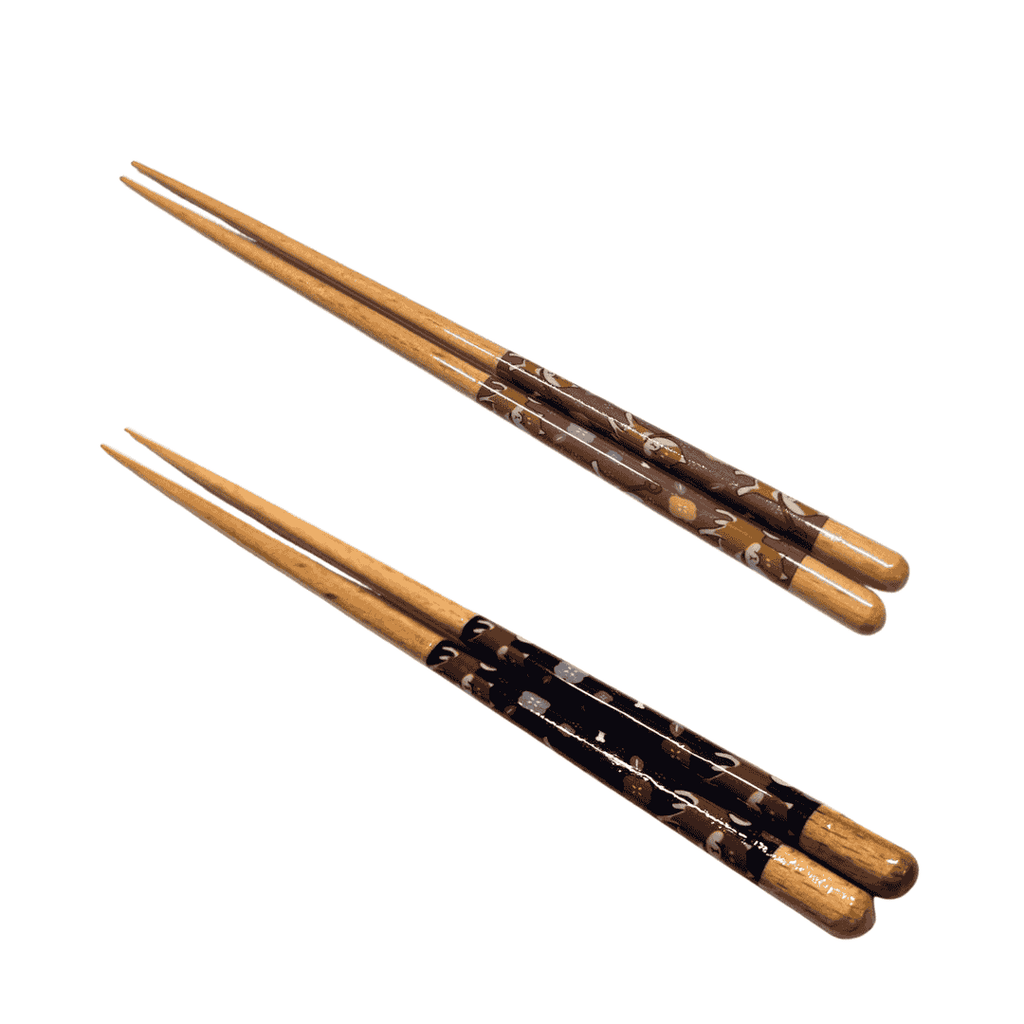 Shiba Pattern Wakasa Lacquer Chopsticks image 0