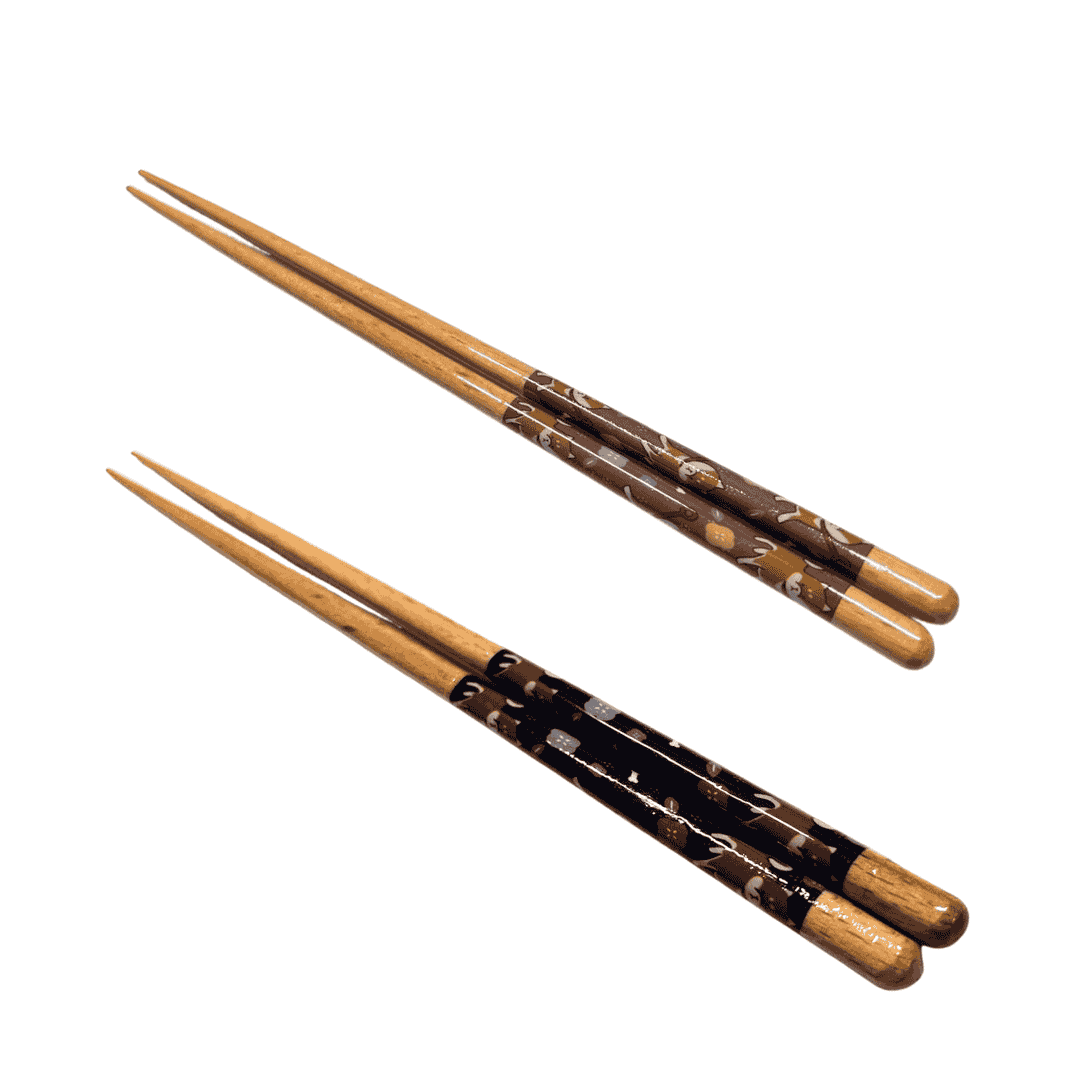 Shiba Pattern Wakasa Lacquer Chopsticks image 0