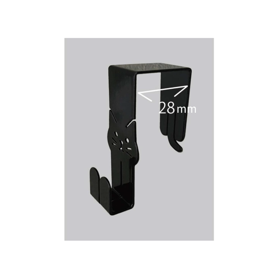 NEKO DECO KITCHEN - Cat Deco Kitchen Hook (Set of 2) - White/Black
