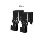 NEKO DECO KITCHEN - Cat Deco Kitchen Hook (Set of 2) - White/Black