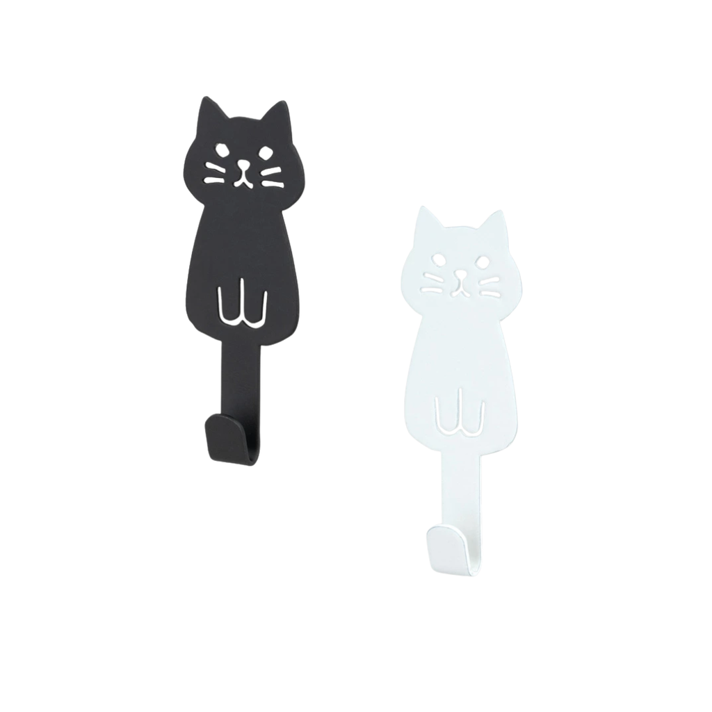 NEKO DECO KITCHEN - Cat Deco Kitchen Magnetic Hook - White/Black