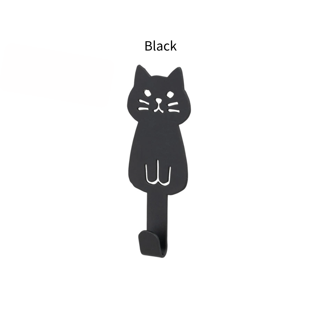 NEKO DECO KITCHEN - Cat Deco Kitchen Magnetic Hook - White/Black