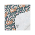 Kontex - Made in Japan - Haikara Cotton Handkerchief - Shiba Inu (Green)