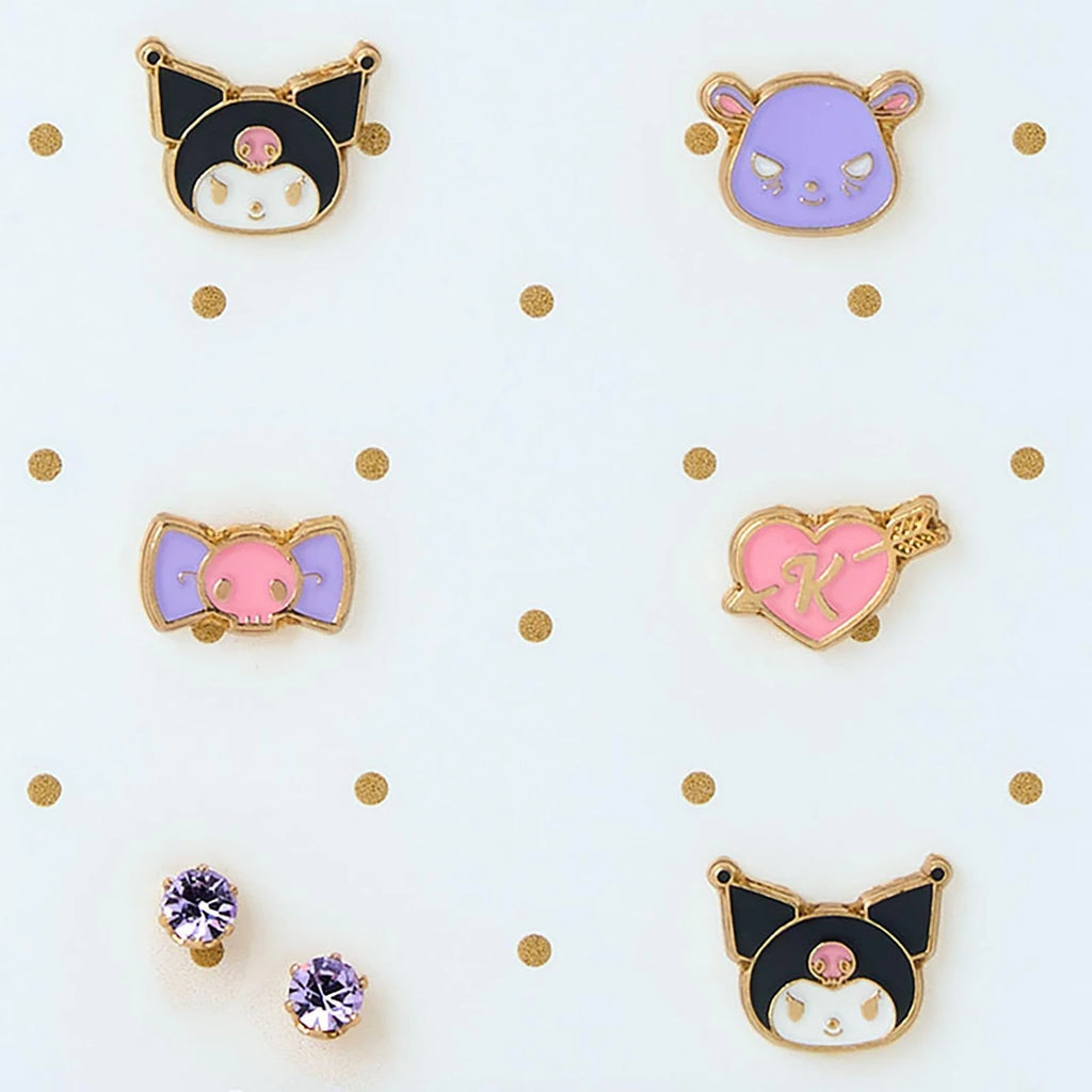 Sanrio - Kuromi｜7 Piece Earrings Set