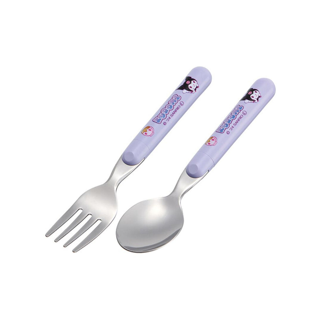Sanrio - Kuromi - Japan SKATER Spoon & Fork Set image 0