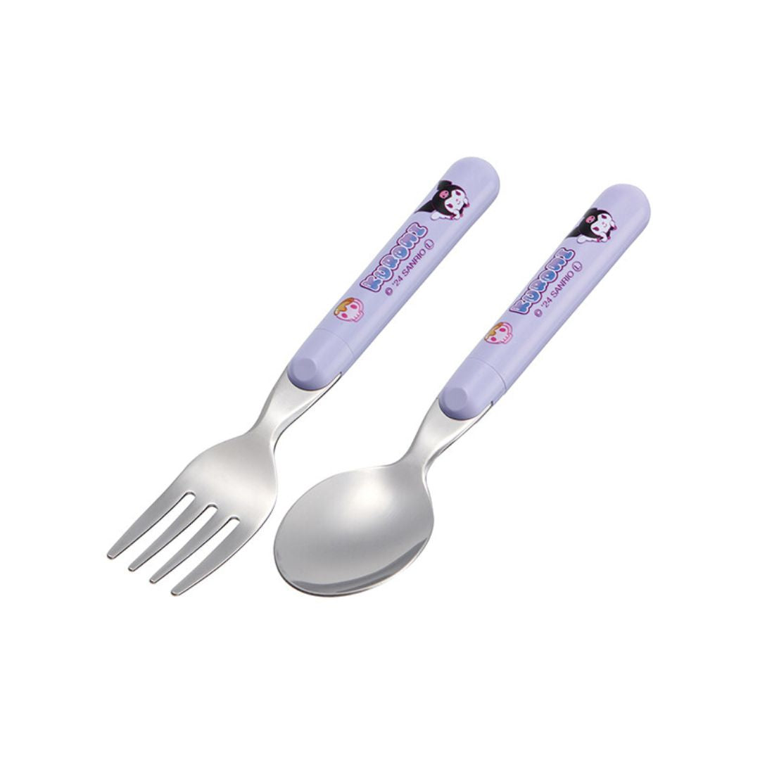 Sanrio - Kuromi - Japan SKATER Spoon & Fork Set image 0