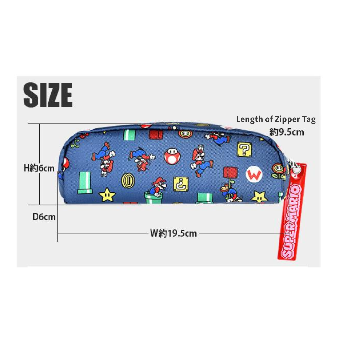 Super Mario - Zipper Pencil Case Mario Brothers (Navy)