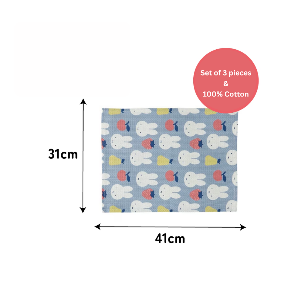 Miffy - Japan Skater - Cotton Tablecloth (Set of 3)