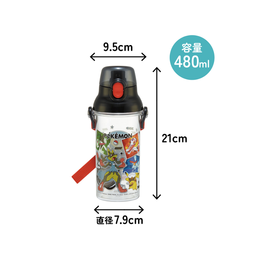 Pokémon - Japan Skater｜Direct Drink Water Bottle (480ml)