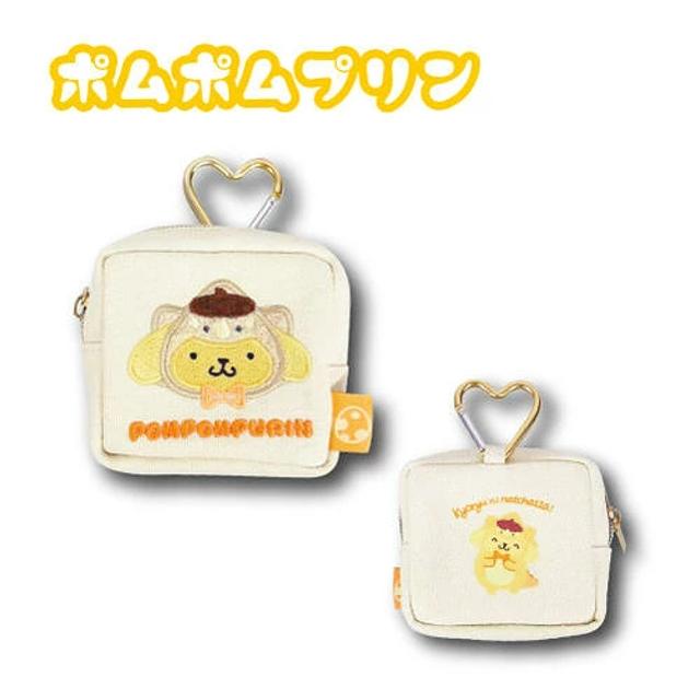 Sanrio｜Embroidered Mini Pouch with Carabiner