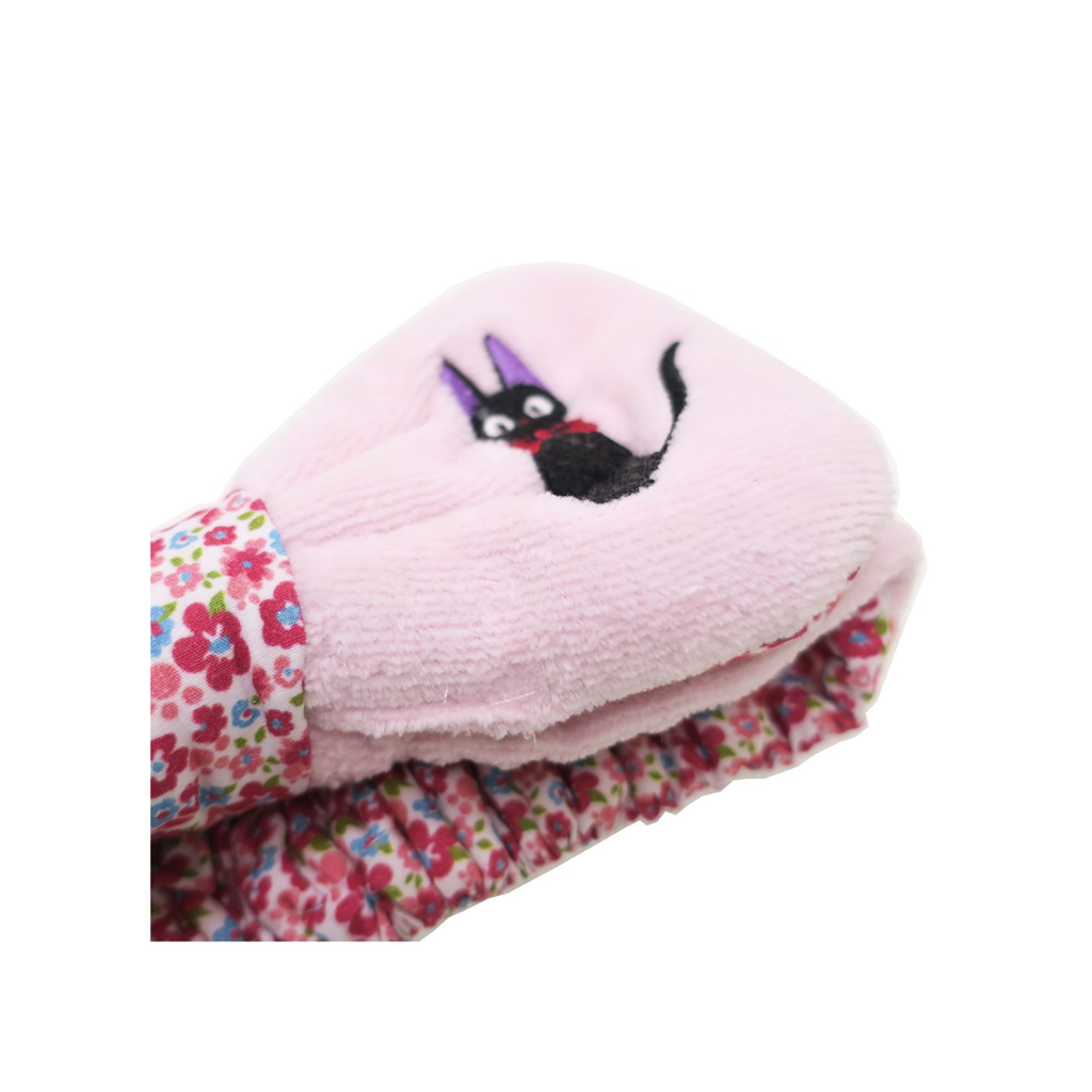 Studio Ghibli - Kiki's Delivery Service - Embroidery Bow Face Wash Headband (Pink - Jiji & Flower)