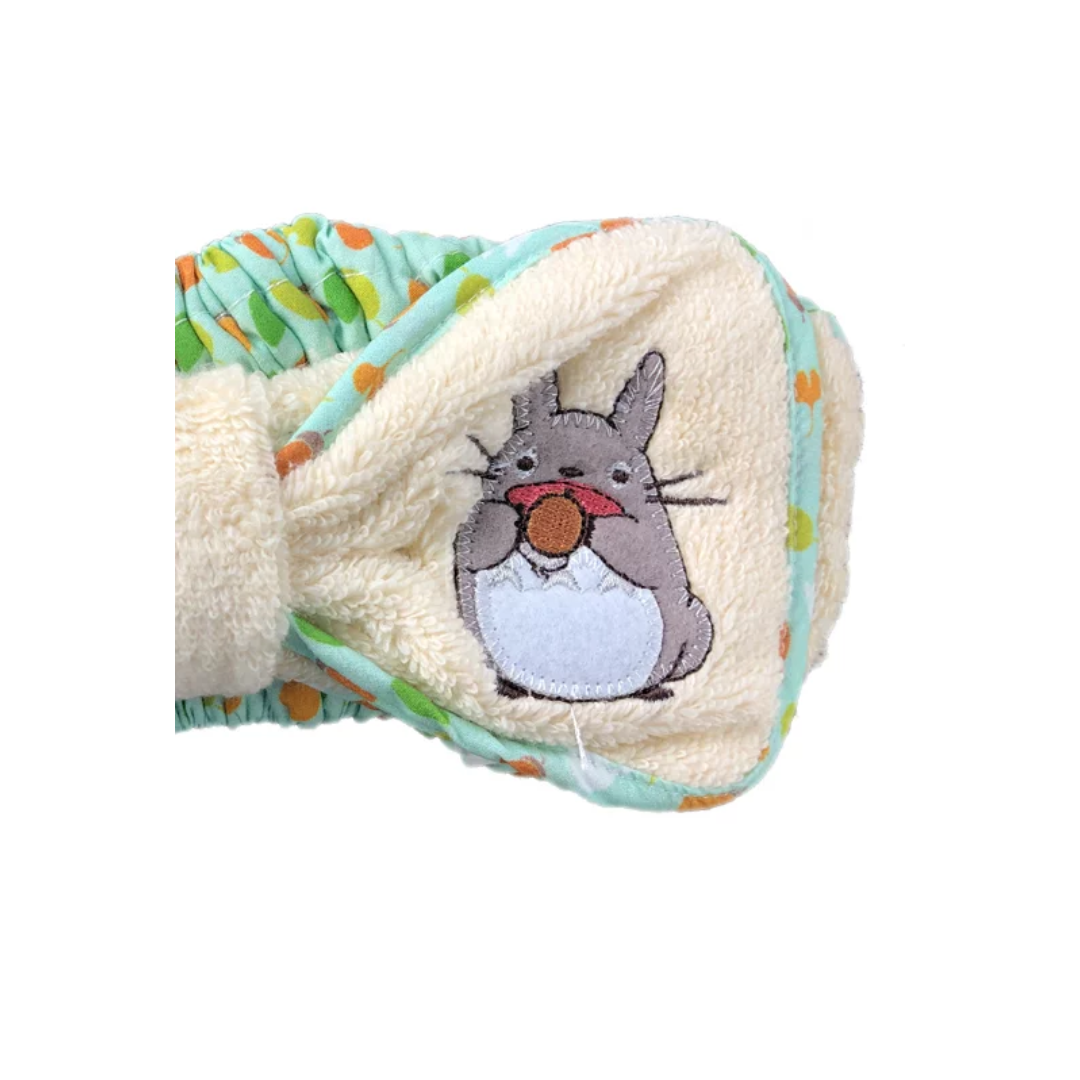Studio Ghibli - My Neighbor Totoro - Embroidery Bow Face Wash Headband (Yellow - Acorns and Leaves))