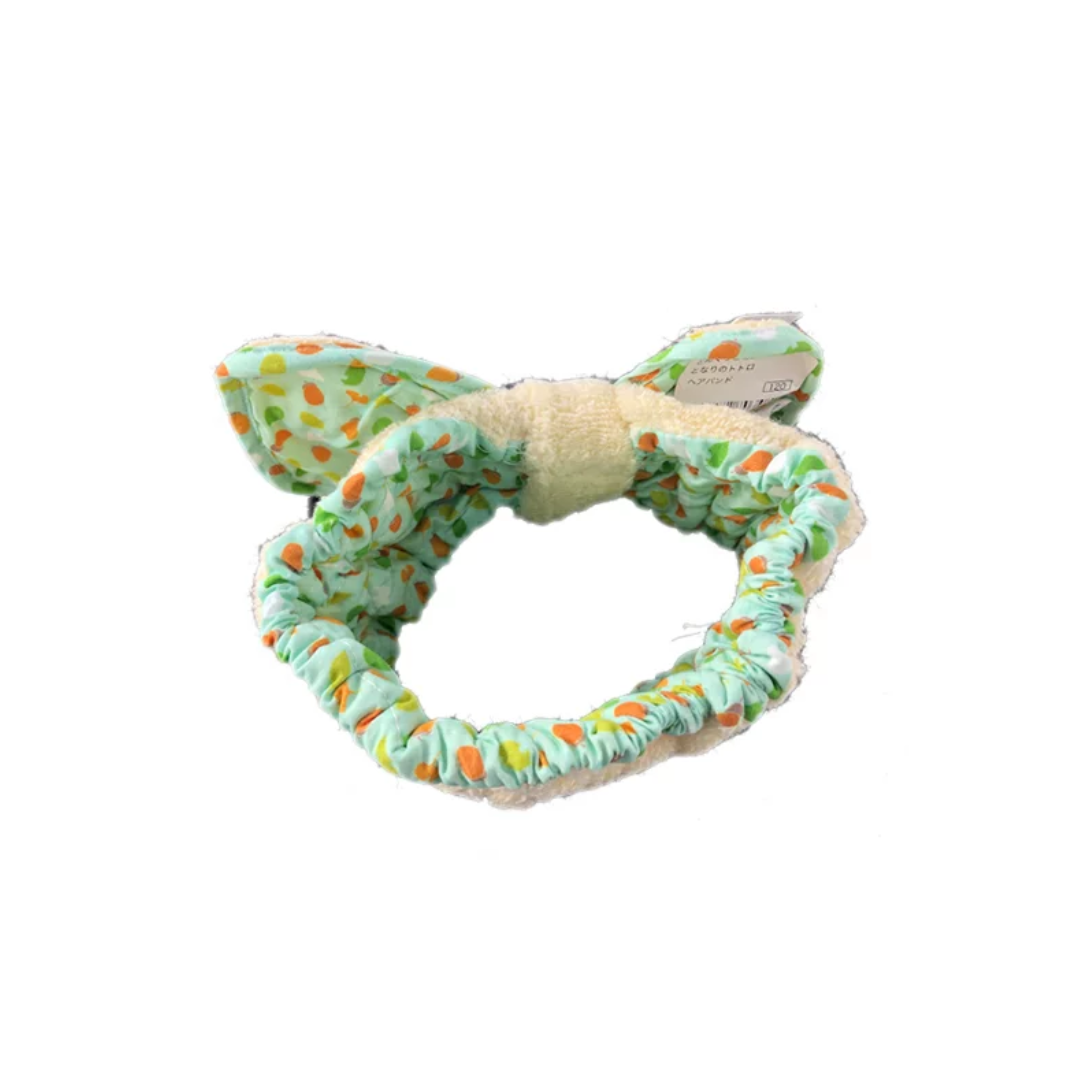 Studio Ghibli - My Neighbor Totoro - Embroidery Bow Face Wash Headband (Yellow - Acorns and Leaves))