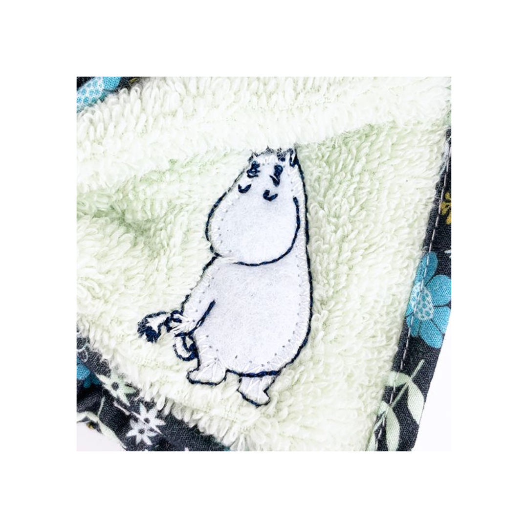 Moomin - Embroidery Bow Face Wash Headband (Green)