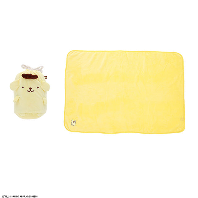 Sanrio - Pompompurin｜Fleece Blanket Throw with Bag