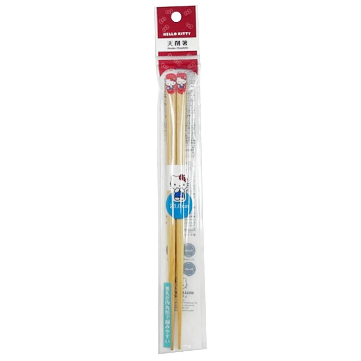 Sanrio – Hello Kitty - 21cm Bamboo Tensuke Chopsticks image 1