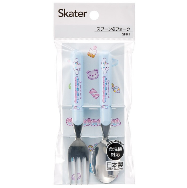 Sanrio – Cinnamoroll - Japan SKATER Spoon & Fork Set image 1