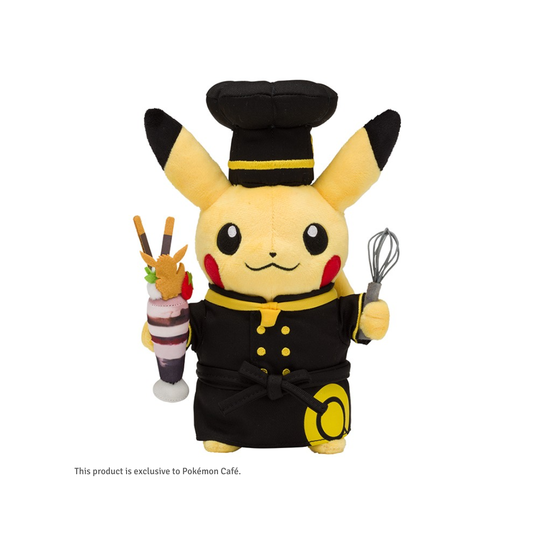 Pokémon Café - Pâtissier Pastry Cook Pikachu 8" Plush Toy image 0