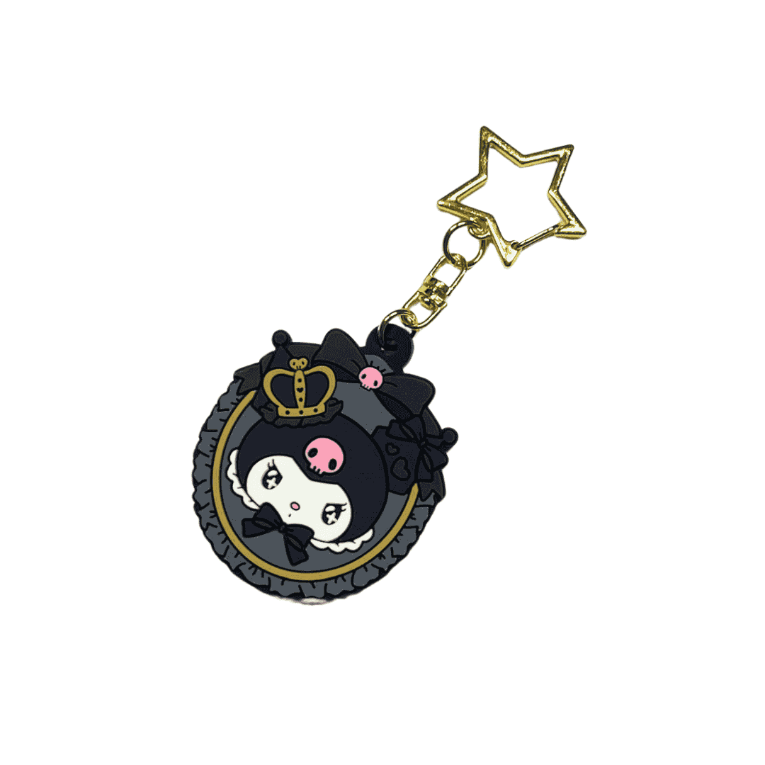 Sanrio - Kuromi - 20th Anniversary Frame Rubber Keychain image 0