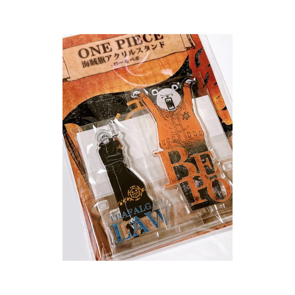 ONE PIECE - Pirate Flag Acrylic Stand Law & Bepo image 2
