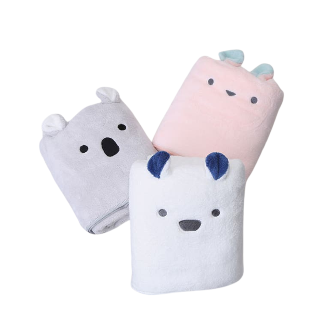 Cacari Zooie - Microfiber Animal Bath Towel - Koala / Rabbit image 0