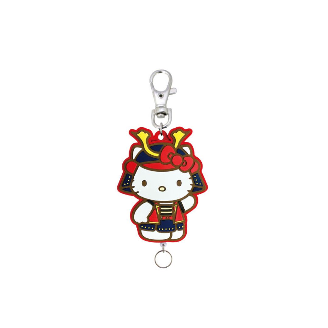 Sanrio - Hello Kitty - Shogun Series Rubber Reel Keyring image 0