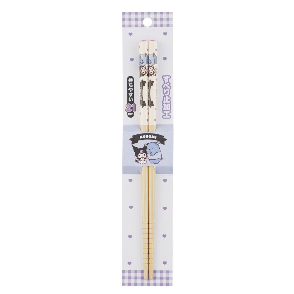 Sanrio – Kuromi - Japan SKATER Bamboo Chopsticks (21cm) image 4